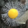 3D Ball Hits Car Window Glass Broken Sticker Car Creative Baseball Football Tennis Style Auto Window Windshield Decals. 