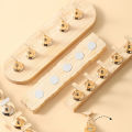 Nail Holder Wooden Display Stand For False Nail Tips Gel Polish Showing Shelf Palettes Manicure Practice Tools Supply ZH. 