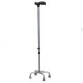 Heavy Duty Ultra Light weight Adjustable Quadripod Walking Stick with Metal Base | Walking Stick for Old Age People, Senior Citizen & Patients Man Women and Adults. 