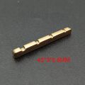 4/5/6 String Brass Nut and Saddle String Multi Size Brass Gold Plated for Electric Guitar, Acoustic Guitar, Bass Guitar Parts. 