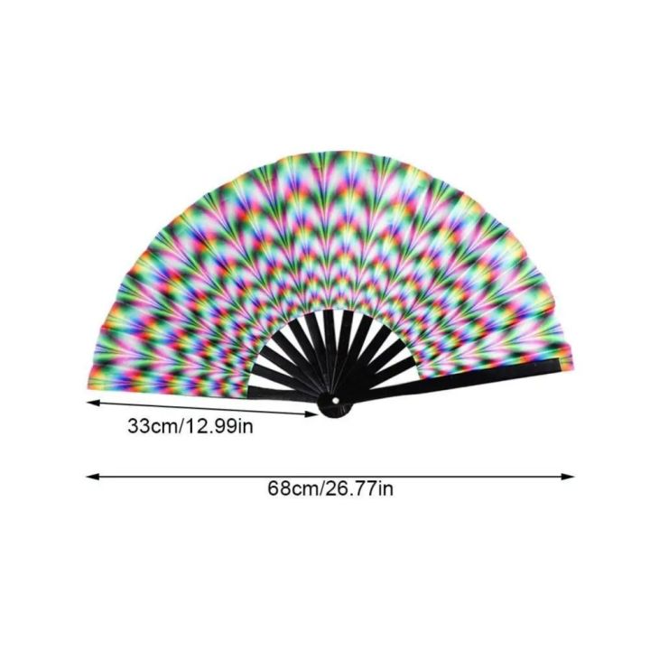 Japan%20Dance%20Fan%20Fans%20with%20Lights%20Large%20Folded%20Hand%20Fan%20Folding%20Colorful%20Foldable%20Handheld%20Rave%20Fan%2033cm%20Large%20Rainbow%20Folding%20Fan%20Dance%20-%20Image%202