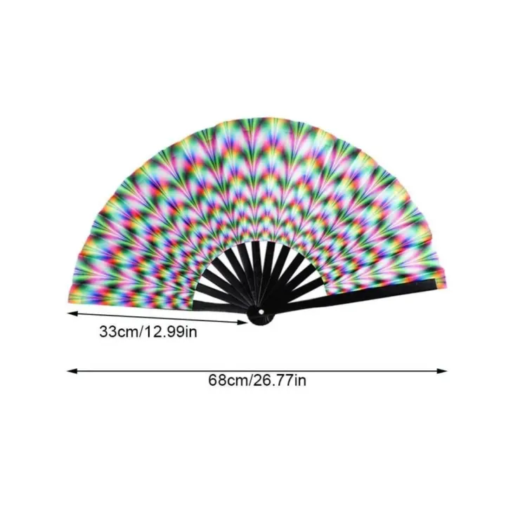 Japan%20Dance%20Fan%20Fans%20with%20Lights%20Large%20Folded%20Hand%20Fan%20Folding%20Colorful%20Foldable%20Handheld%20Rave%20Fan%2033cm%20Large%20Rainbow%20Folding%20Fan%20Dance%20-%20Image%202