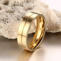 Mens Gold Plated wedding ring. 