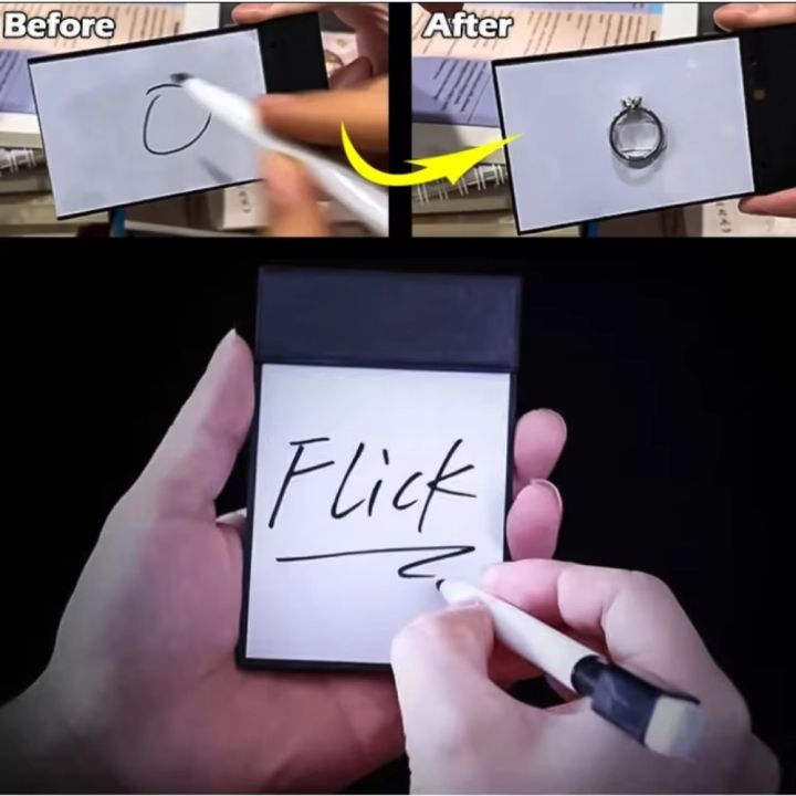 New Drawing Board Flick Pad Gimmicks Magie Props Street Easy To Do Magic Whiteboard Magic Tricks Performer Beginner
