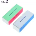 Monja 5pcs/Set Nail Art Files Dust Brush Cleaning Buffer Sponge Block Buffing Grit Sand UV Gel Polish Acrylic Manicure Pedicure Tools. 