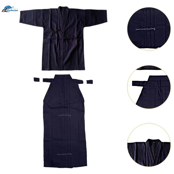Japanese%20Kendo%20Uniform%20Set%20Kendo%20Outfit%20Men%20Women%20Japanese%20Kimono%20160cm%20-%20Image%204