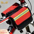 SuperRide Bike Rear Pouch Wear-resistant Mountain Bike Oxford Cloth Front Beam Saddle Bag. 