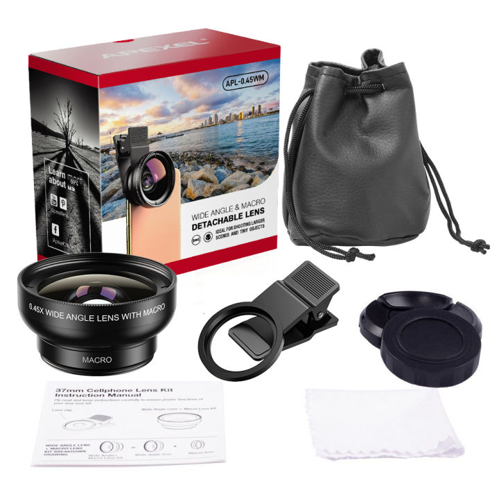 APEXEL%20New%20HD%2037MM%200.45x%20Super%20Wide%20Angle%20Lens%20with%2012.5x%20Super%20Macro%20Lens%20for%20iPhone%20Samsung%20Smartphones%20Camera%20Phone%20lens%20Kit%20-%20Image%206