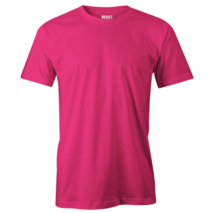 T-Shirt Republic Hot Pink Men's Premium Crew Neck T Shirt