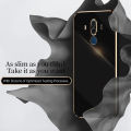 For Huawei Mate 10 Pro Back Cover Luxury 6D Plating Square Frame Shiny Case Camera Lens Protection Soft Silicone Mobile Phone Cases. 