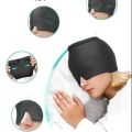 Headache Migraine Relief Hat - Hot & Cold Full Surrounding Migraine Relief Mask Ice Pack Cap, for Tension Sinus Headache, Fever, Stress Relief, Puffy Eye, Dark Circle, Sports Cold Compress. 