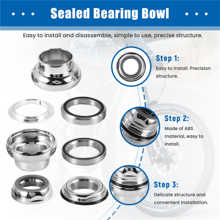 22.2mm%20Bicycle%20Headset%201%20Inch%20Fixed%20Gear%20Racing%20Bike%20Headset%20Bearing%20Fixed%20Gear%20Road%20Bike%20Aluminium%20Alloy%20Headset,Silver%20-%20Image%208