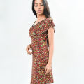 100% Cotton Bale Neck Printed Frock for Girls and Teenagers, Lightweight, Breathable, Stylish Casual Dress. 