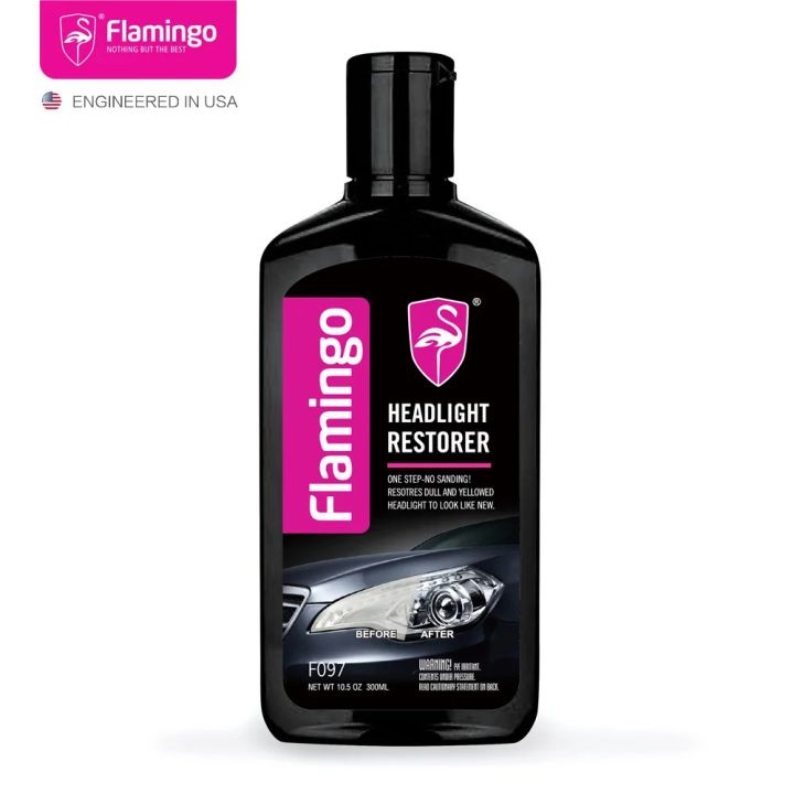 Flamingo F097 300ml Car Headlight Restorer Headlamp Polish Light Cleaner Lamp Lense Brightener Headlight Restoration