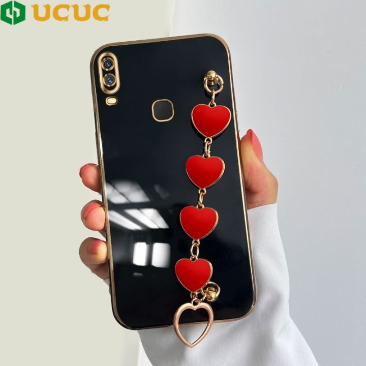 UCUC for VIVO Y11 2019 Y12i 1906 Back Cover Red Love