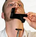 High Quality Beard Shaping Styling Template Tool ABS Comb for Hair Beard Trim Template. 