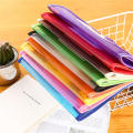 Waterproof Paper Storage Bag A4 File Organizer Portable Document Pouch Button Storage Bag Transparent File Folder Holder. 