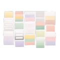 51PCS Creative Multicolor Label Sticker Set Paper 17 Shapes Paging Stickers Keywords Record Self-adhesive Sticky Sticker Office Supplies. 