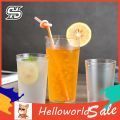 HelloWorld 210/280/350/450ml Drinking Glass Restaurant Style Breaking Resistant Transparent Acrylic Highball Drinking Tumbler for Party. 