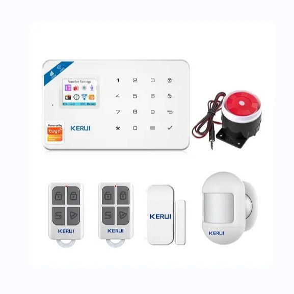 Home Alarm System WIFI+GSM Wireless Support Alexa KERUI W181