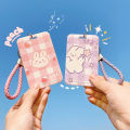 【ZOETN-HOT TOY Store】Cute Retractable Bank Card Holders Bus Card Cover Case Keyring. 