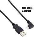 USB 2.0 TO MICRO USB (RIGHT ANGEL/LEFT ANGLE/STAIGHT) CABLE 3.5 Meter / 5 Meter [READY STOCK]. 