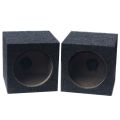 1Pair 6.5-Inch Universal Sealed Subwoofer Boxes for Car Music Pair. 