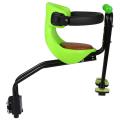 Bicycle Baby Seat Kids Child Safety Carrier Front Seat Saddle Cushion with Back Rest Foot Pedals. 