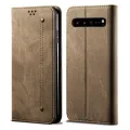 For Samsung Galaxy S10 5G Retro Denim Leather Flip Wallet Stand Case Cover Retro Denim Leather Flip Wallet Stand Case Cover. 
