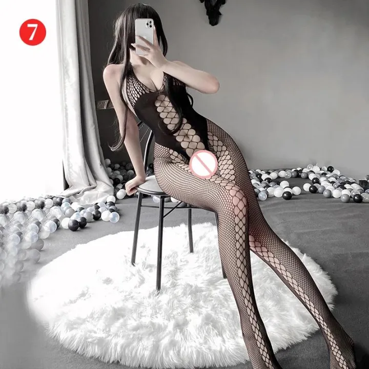 Lingerie%20Bodysuit%20Full%20Body%20Stockings%20Exotic%20Mesh%20Clothing%20See-through%20Jumpsuit%20Open%20Teddies%20Suit%20Women%20Girls%20-%20Image%207