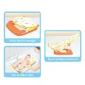 Deluxe Baby Bather Support Net Bath Seat Sling Mesh Bathing Cradle Rings New Born Baby Swing Safety Baby Seat and Sleeping Chair (Multi Color) | INeedz. 