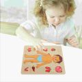 Wooden Human Body Structure Brick Toy System to Learn Body Parts Early Interactive Educational Toy for Kids. 