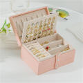 Portable Accessories Storage Jewelry Organizer Large Capacity Display Box Earrings Box Dustproof Storage Boxes. 