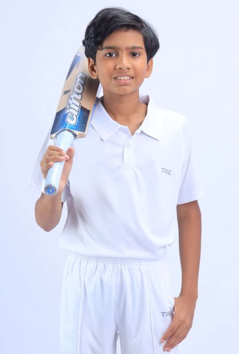 TRE%20Sportswear%20-%20Boy's%20White%20Color%20Test%20Cricket%20T-shirt%20-%20Collared%20/%20Short%20Sleeve%20-%20Image%205