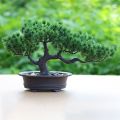 Simulation Tree Realistic Artificial Pine Bonsai Plastic Handmade Simulation Pine Tree Fake Tree with Flowerpot Artificial Bonsai Hotel. 