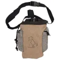 Portable Dog Training Treat Bags Puppy Snack Reward Dog Walking Snack Pouch Detachable Pet Feed Pocket Pouch-Coffee. 