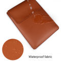 EverToner Stand Cover Soft PU Leather Laptop Sleeve For Macbook Air Pro 13.3 14.1 15.4 inch Laptop Bag Notebook Tablet Case For Xiaomi DELL. 
