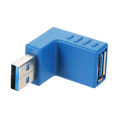 HXSJ Right Angle Usb3.0 Am To Af L Shape Adapter Converter Usb 3.0 A Male To A Female 90 Degree Angle Plug Down. 