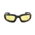 ShopSphere Motorcycle Riding Glasses Padding Protection Dustproof Windproof Sunglasses With Clear Lens Anti-Glare. 