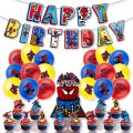 Super Hero Birthday Party Decoration The Avengers Balloon Spiderman Iron Man Hulk Party Supplies Tableware Banner Backdrop. 