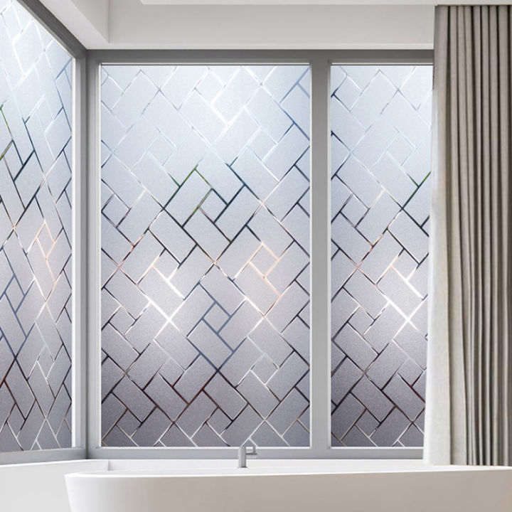 Window Covering Film Frosted Static Privacy Decor Self Adhesive Glass Stickers