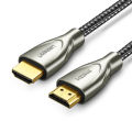 HDMI Carbon Fiber Zinc Alloy Cable 1m (Gray). 