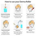 Professional Derma Roller Growth & Hair Regrowth Micro Needles Derma Roller Anti-Aging Skin Care Beauty Tool,Gold  Derma Roller REAL NEEDLES  Microneedles Dermaroller Micro Needle Roller Microneedling Derma Needling Kit. 