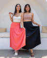 Quinn Maxi Skirt -Pink. 