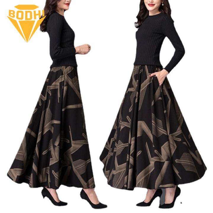Elegant%20Women%20Maxi%20Skirt%20Vintage%20A-line%20Maxi%20Skirt%20with%20Pockets%20for%20Elegant%20Party%20Commute%20High%20Waist%20Colorblock%20Design%20Fashion%20Women%20Plaid%20Skirt%20-%20Image%209