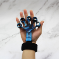 Finger Gripper Finger Exerciser Strength Trainer Recovery Physical Tools Guitar Finger Flexion Extension Training Easy to Use Blue. 
