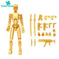 Build-your-own Action Figure Set Colorful Diy 3d Printed Multi-jointed Robot Toy for Kids Creative Action Figure Model Movable Joints Favorite 3d Printed Jointed Doll. 