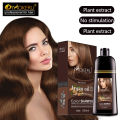 Mokeru Natural Organic Brown Hair Color Permanent Hair Coloring Shampoo Long Lasting Hair Dye Shampoo For Women Professional Dye. 