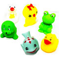 Rubber Bath Toys Rubber Animals Ocean Squeak Pool Floating Toys Preschool Shower Toy Colorful Mini Bath Tub Toys for Bathtub Baby Shower Party  06  pcs -Multicolor. 