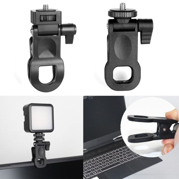 Useful 1/4 Screw Mount Mini Fill Light Clip Plastic Portable Camera ...